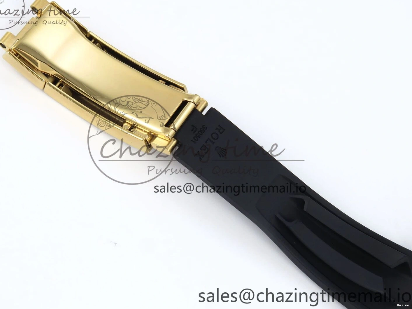 MiroTime 0203 Daytona 126538TBR EWEF 1:1 Best Edition 904L Steel YG Crystal Dial Diamonds Bezel on Black Rubber Strap SH OdorResistant 463